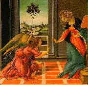 BOTTICELLI, Sandro The Cestello Annunciation dfg oil on canvas